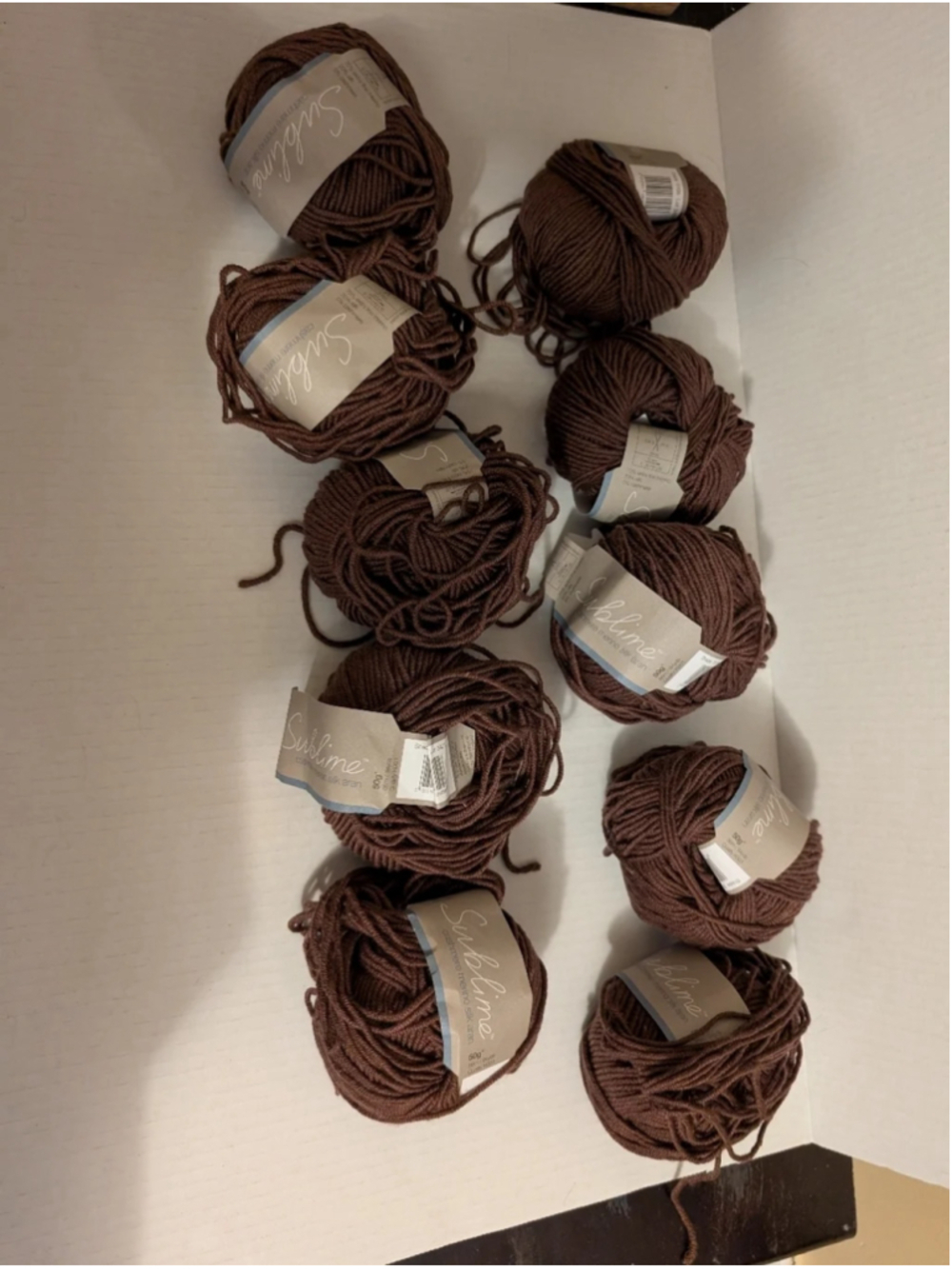 Sublime Cashmere Merino Silk Aran knitting yarn 11 x 50 gr BNWT